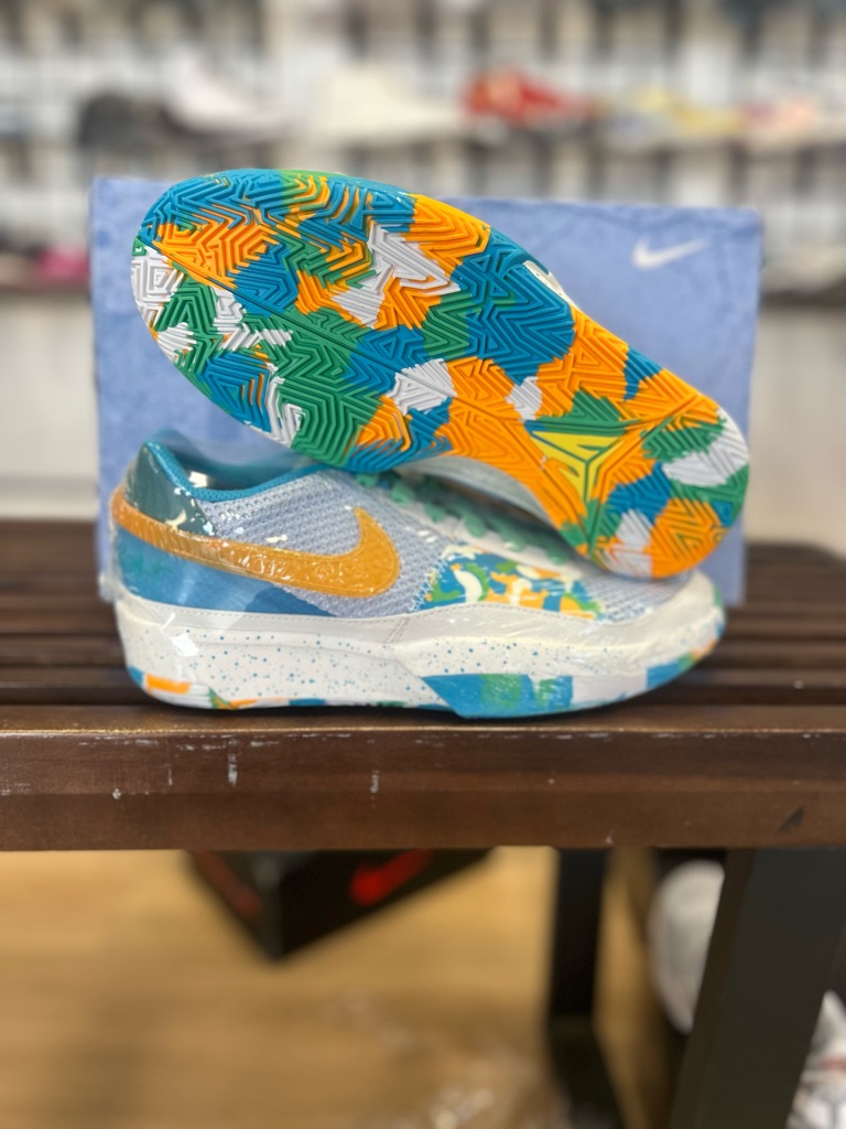 Nike Kids Teal, Blue, Orange & White Multi-Color Sneakers